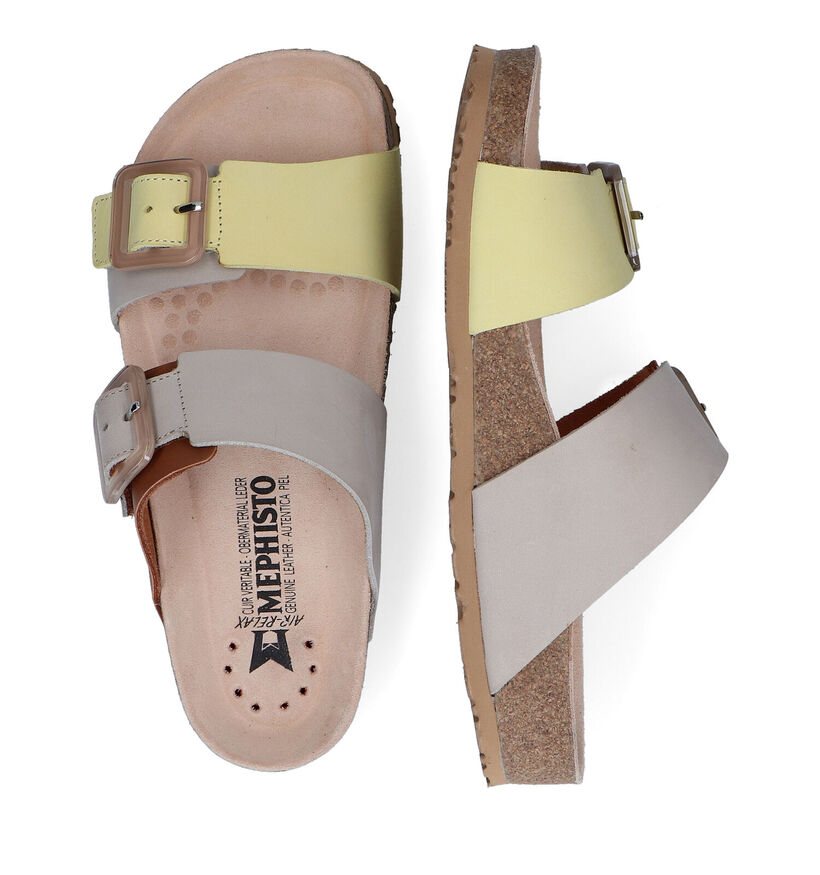 Mephisto Madison Beige Slippers in nubuck (307024)