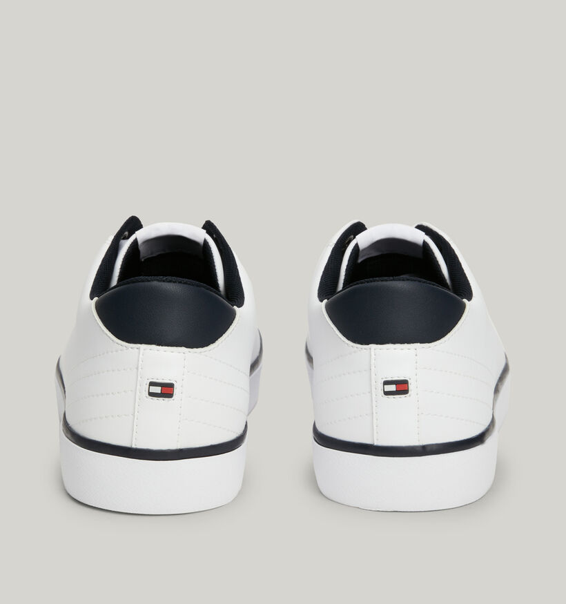 Tommy HilfigerVulc Low Chambray Witte Veterschoenen voor heren (352825)