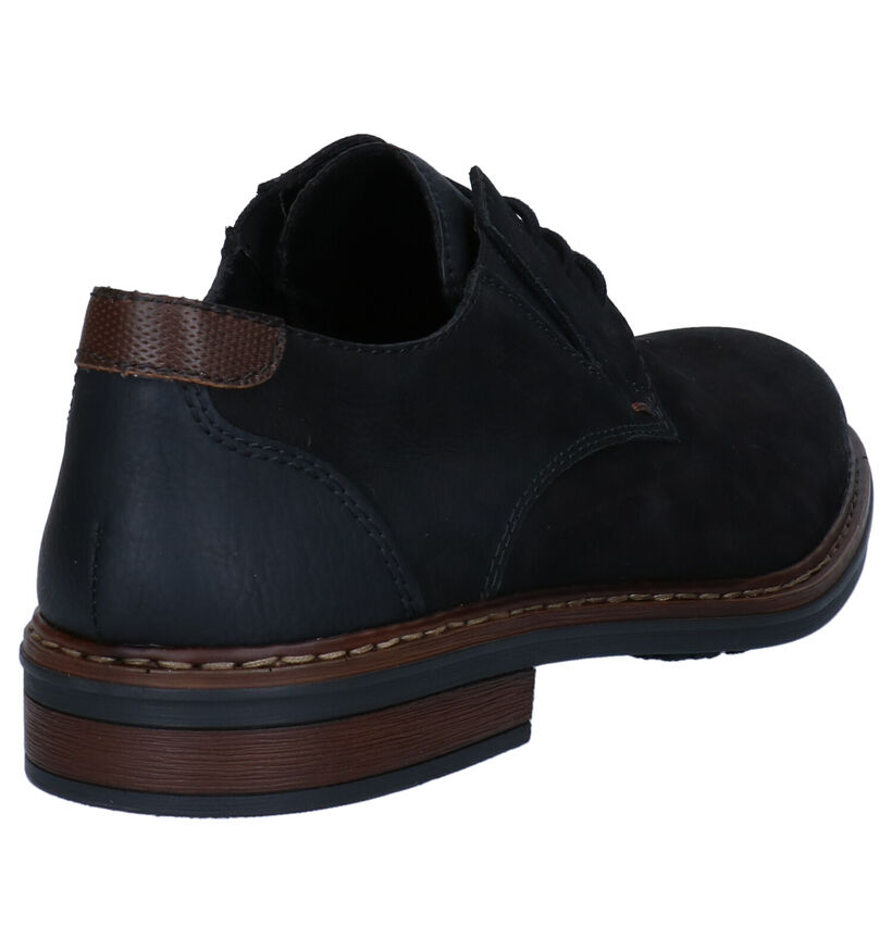 Rieker Chaussures à lacets en Noir en cuir (298476)