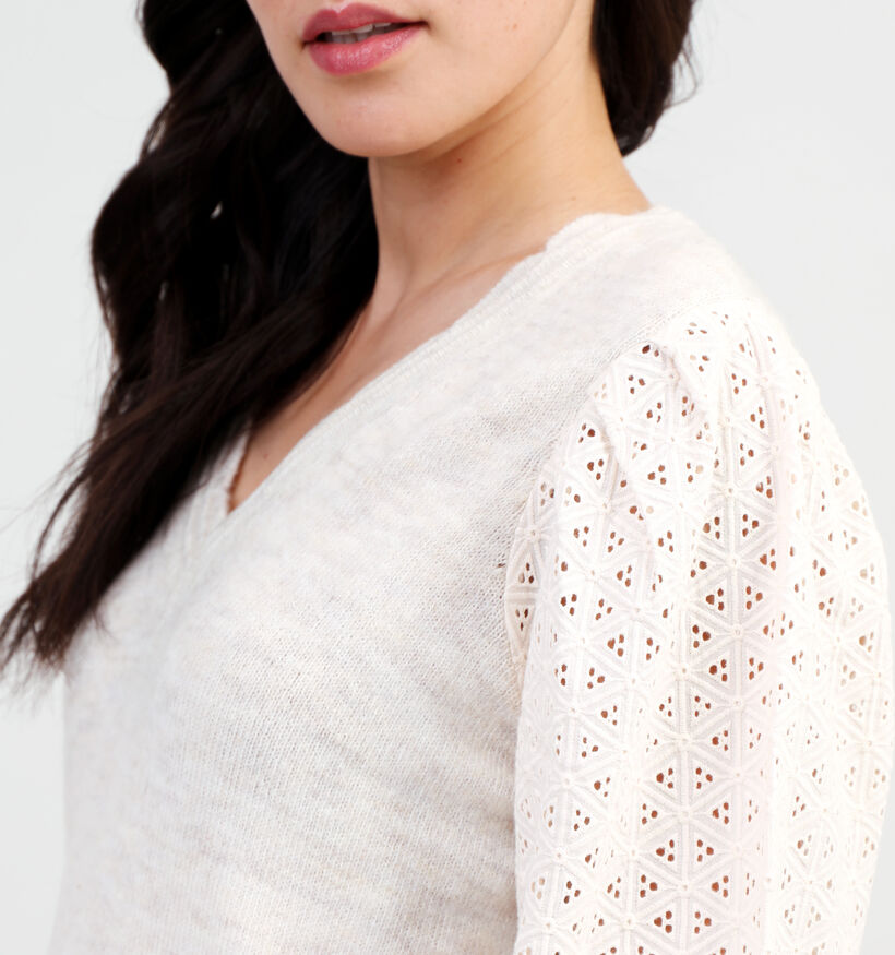 Vila Magali Beige Gebreide trui voor dames (346118)