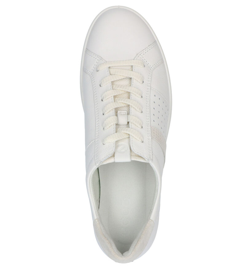 Ecco Leisure Rode Sneakers in leer (275317)