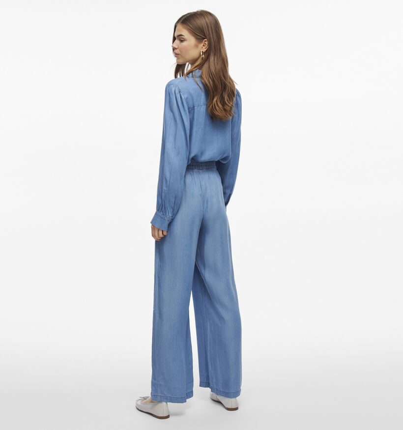 Vila Givani Blauwe Wijde broek voor dames (351740)