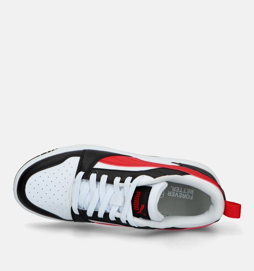 Puma Rebound v6 Zwarte Sneakers voor jongens, meisjes (342863)