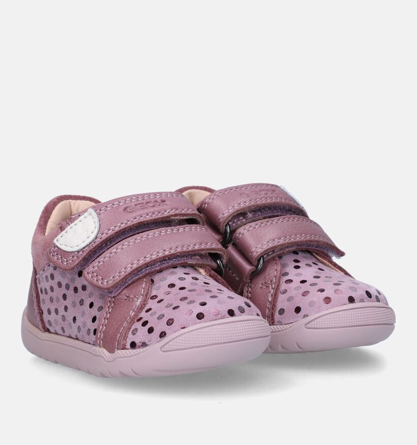 Geox Macchia Roze Babyschoentjes voor meisjes (330098) - geschikt voor steunzolen