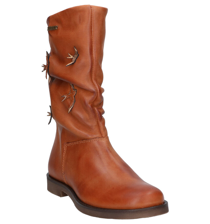 STONES and BONES Selva Bottes basses en Cognac en cuir (255539)