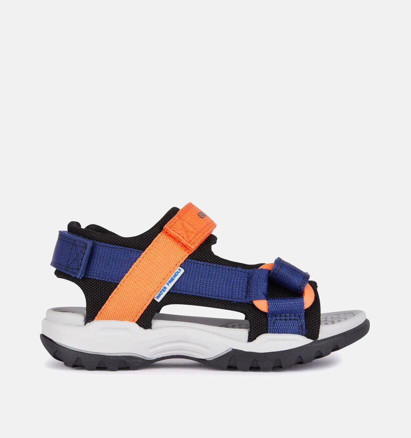 Geox J Borealis Sandales en Bleu fonc&eacute; pour gar&ccedil;ons (368867)