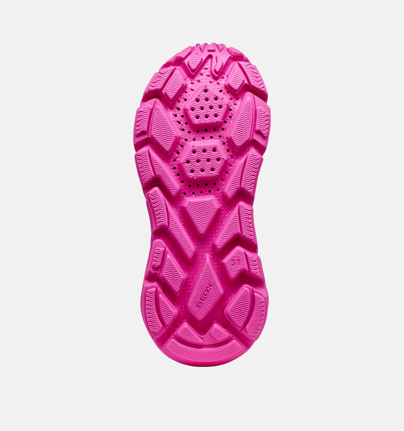 Geox Flexyper Baskets basses en Rose pour filles (368438) - pour semelles orthop&eacute;diques