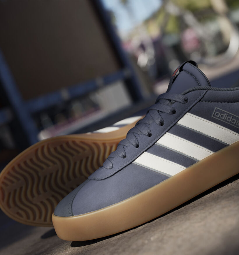 adidas VL Court 3.0 Blauwe Sneakers voor jongens, heren (350185) - geschikt voor steunzolen