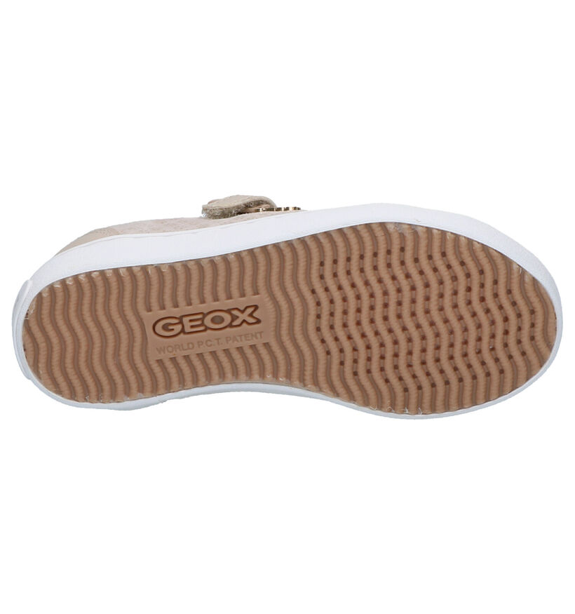 Geox Zilveren Veterschoenen in leer (265763)