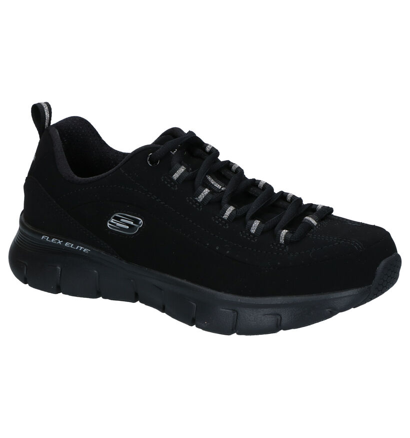 Skechers Synergy 3.0 Zwarte Sneakers in stof (291971)