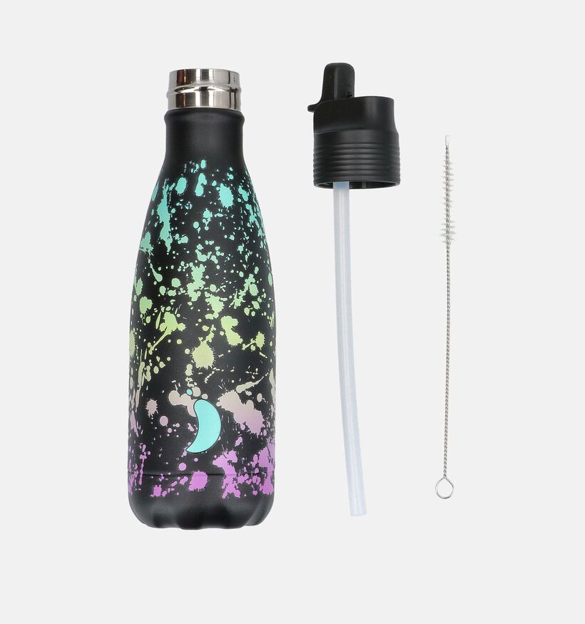 Chilly's Kids Bottle Zwarte Drinkfles 350ml voor jongens, meisjes (383668)