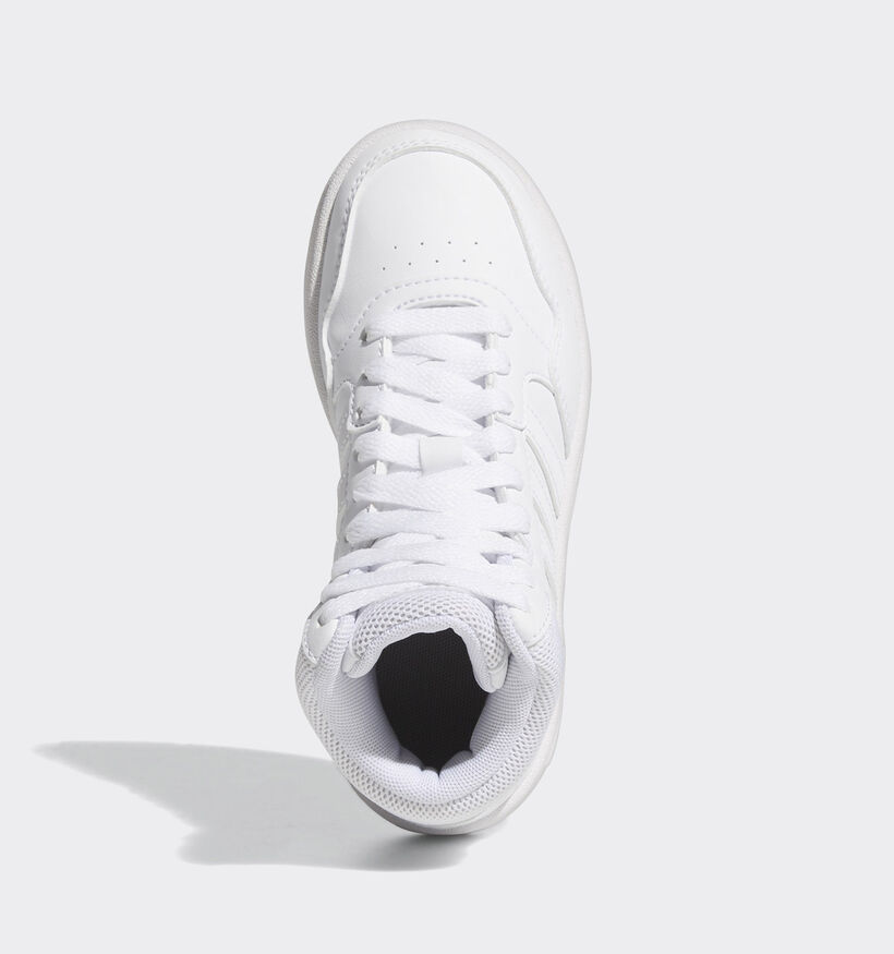 adidas Hoops 3.0 MID K Witte Hoge sneakers voor jongens, meisjes (341639)