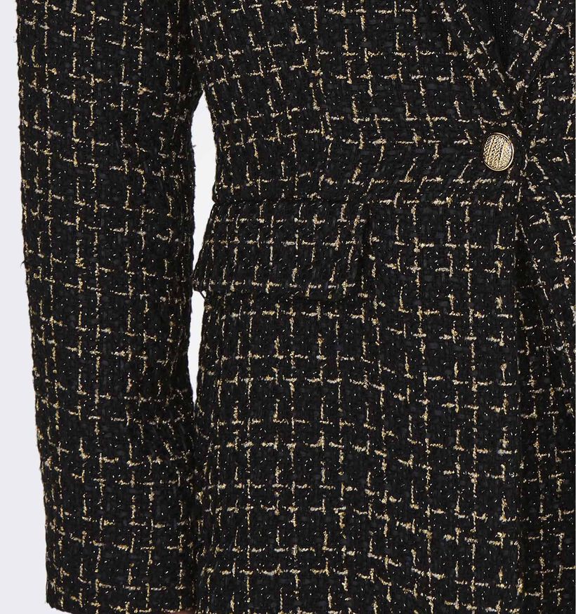 JDY Nancy Zwarte Tweed blazer voor dames (332481)