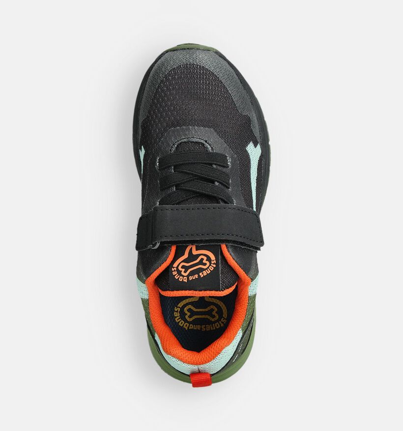 STONES and BONES Swift Zwarte Sneakers voor jongens (363947) - geschikt voor steunzolen
