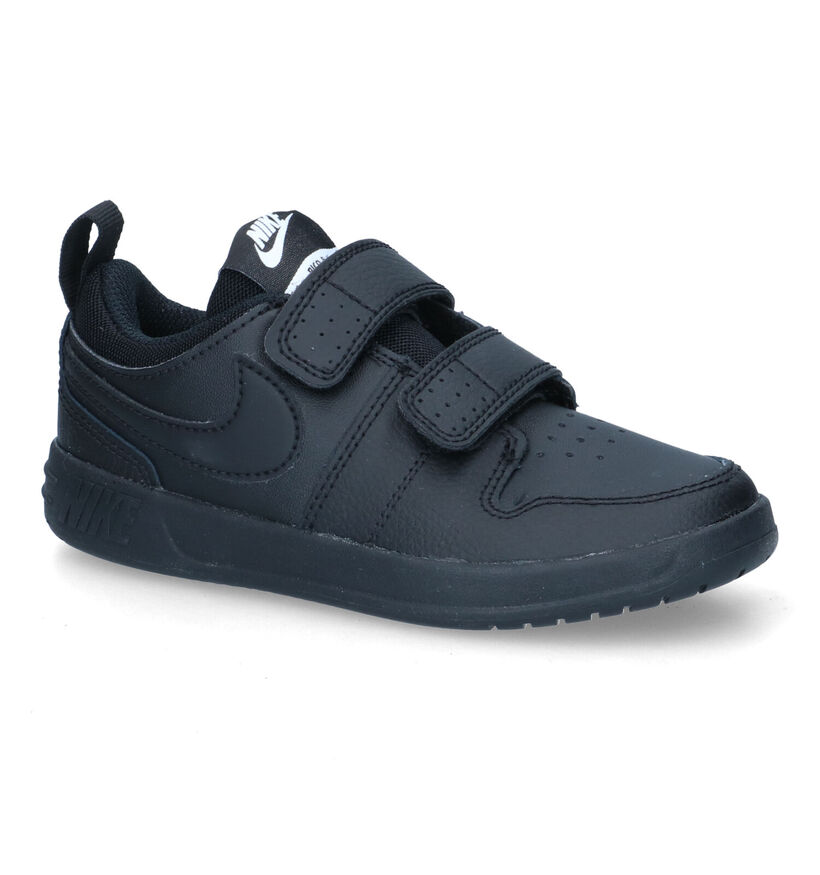 Nike Pico Baskets en Noir pour filles, garçons (316221) - pour semelles orthopédiques