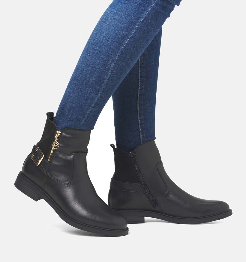 Remonte Bottines plates en Cognac pour femmes (347243)