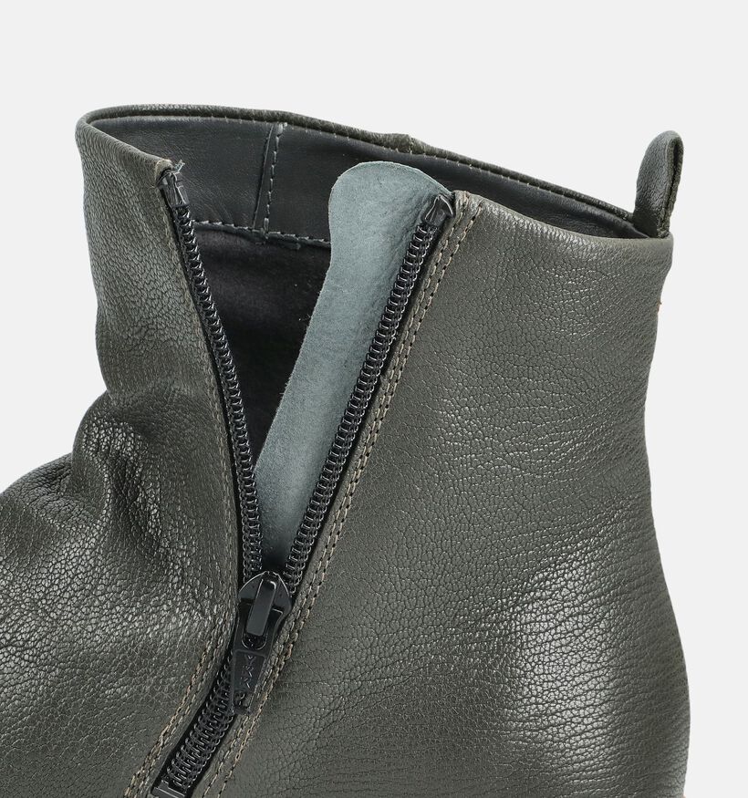 Think! Nature Groene Boots met Veter en Rits voor dames (381357) - geschikt voor steunzolen