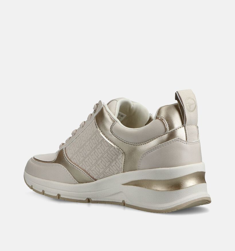 Tamaris Baskets habill&eacute;es en &Eacute;cru pour femmes (367598) - pour semelles orthop&eacute;diques