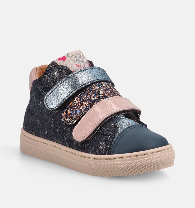 FR by Romagnoli Blauwe/Roze Boots met Velcro voor meisjes (378991) - geschikt voor steunzolen
