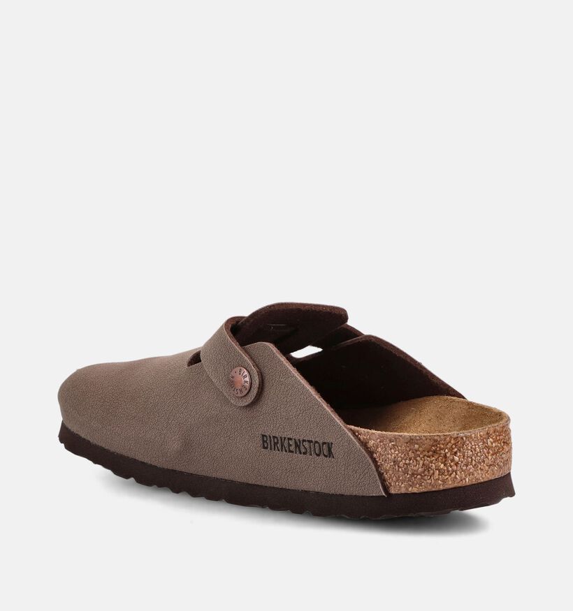 Birkenstock Boston Nu-pieds en Marron pour filles, gar&ccedil;ons (368493)