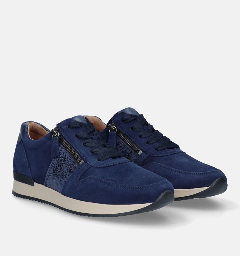 Gabor Best Fitting Blauwe Sneakers voor dames (331214) - geschikt voor steunzolen