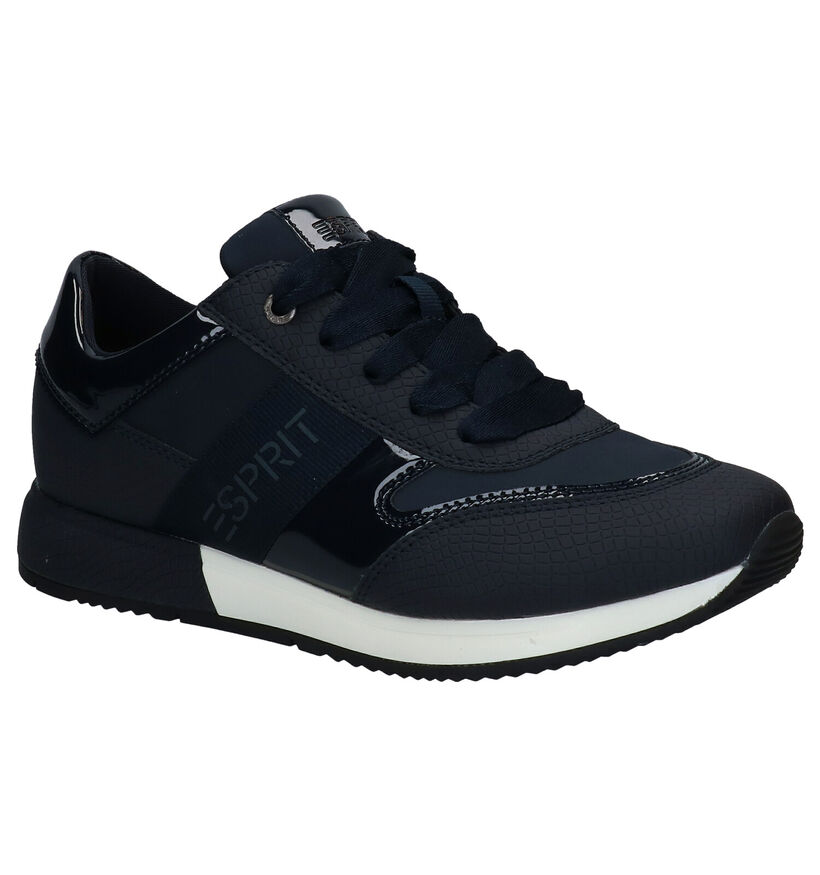 Esprit Mallorca Blauwe Sneakers in kunstleer (280473)