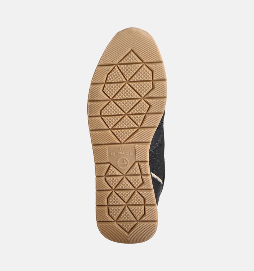 Tamaris Zwarte Sneakers met Rits voor dames (360669) - geschikt voor steunzolen