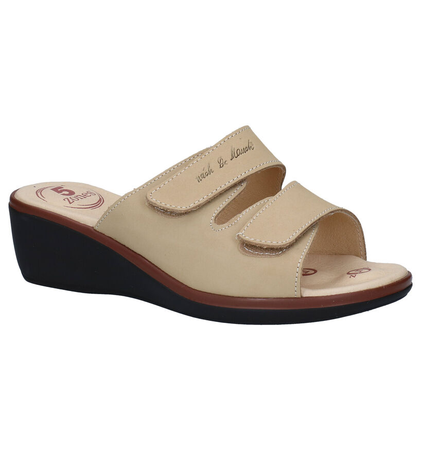 Dr. Mauch Beige Slippers in nubuck (296441)