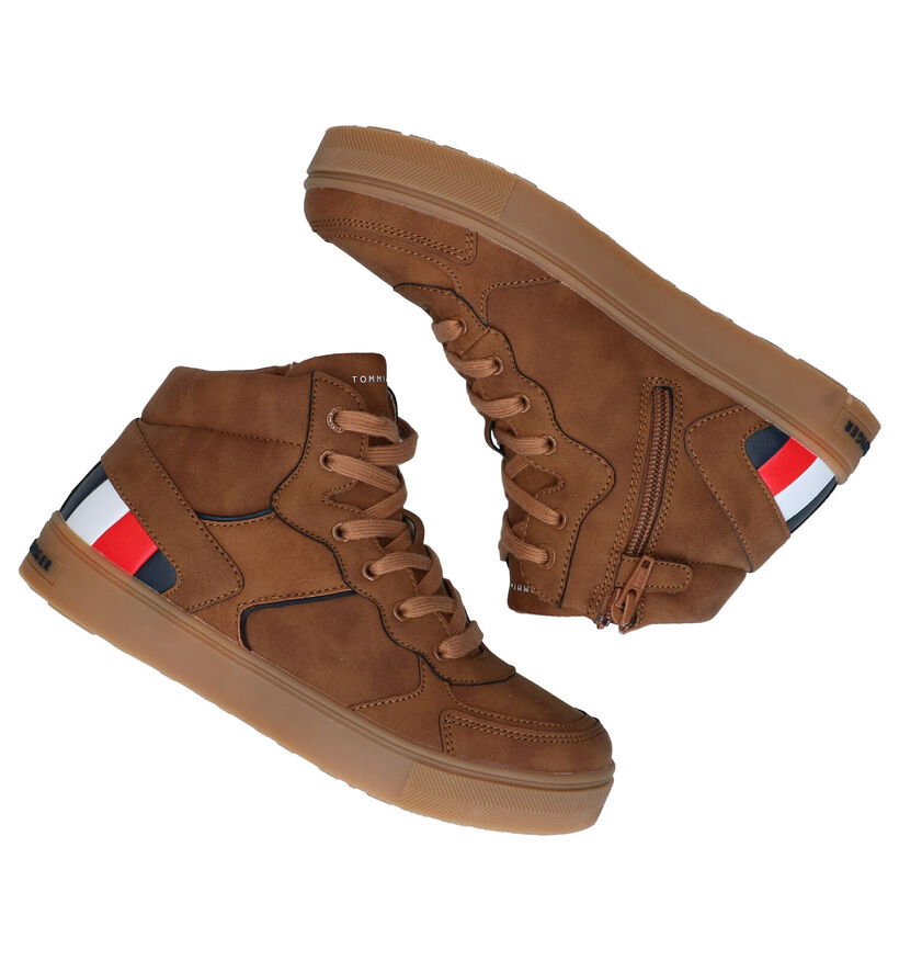 Tommy Hilfiger Cognac Sneakers in kunstleer (279907)