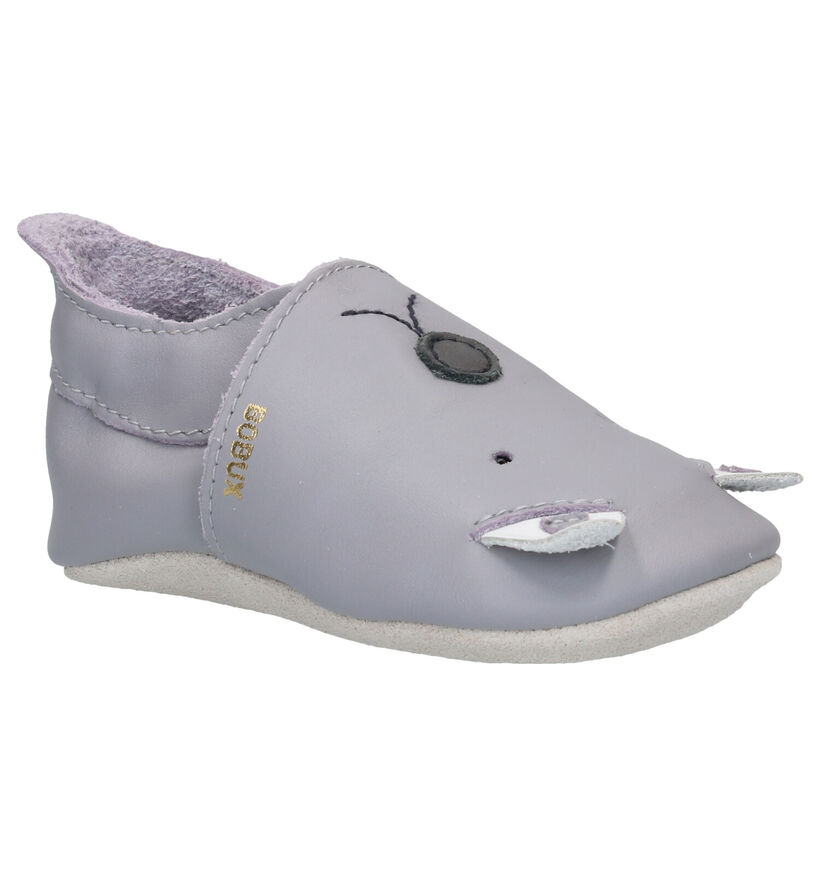 Bobux Gull Grey Woof Grijze Parkschoentjes voor jongens, meisjes (294783)