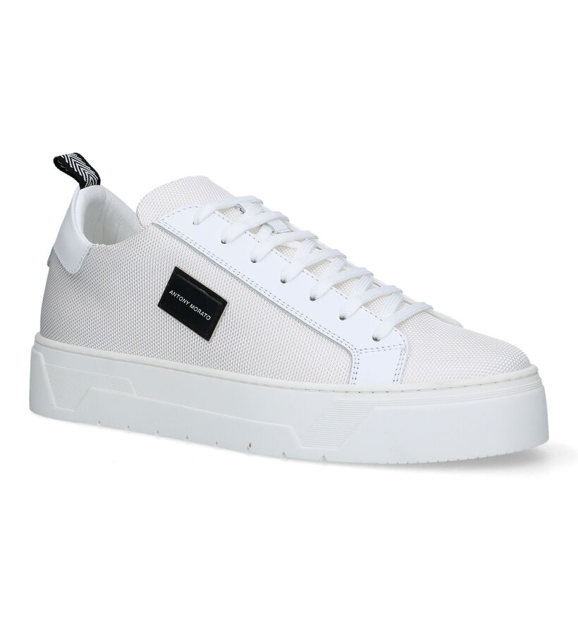 Antony Morato Witte Veterschoenen voor heren (321986) - geschikt voor steunzolen