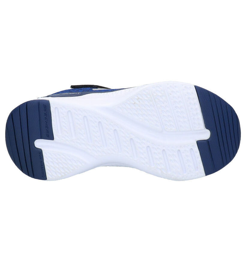 Skechers Memory Foam Baskets basses en Bleu foncé en textile (273917)