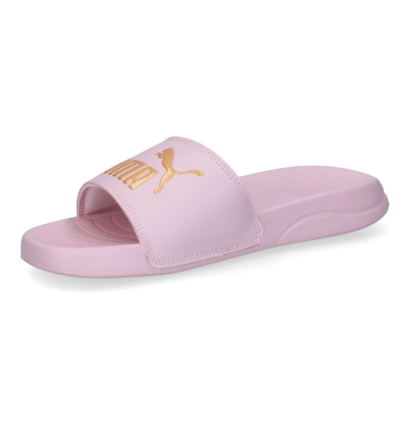 Puma Popcat Claquettes de piscine en Rose pour femmes (301376)