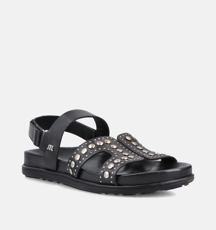 Maruti Elorai Sandales plates en Noir pour femmes (372343)