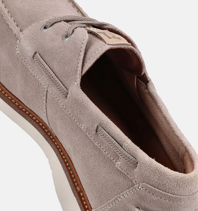 Tamaris Chaussures bateau en Taupe pour hommes (368818) - pour semelles orthop&eacute;diques