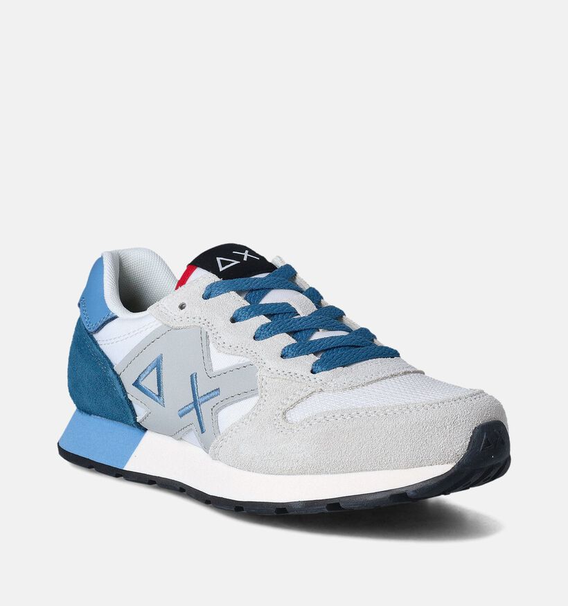 Sun68 Jaki Witte Sneakers voor jongens (362450) - geschikt voor steunzolen