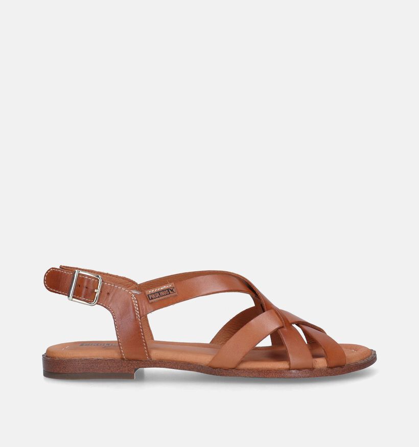 Pikolinos Algar Blauwe Platte Sandalen voor dames (370546)