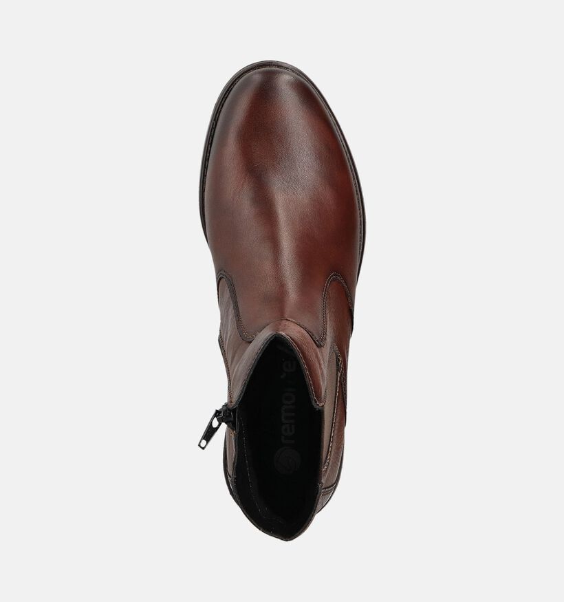 Remonte Donkerbruine Boots Chelsea voor dames (377947) - geschikt voor steunzolen