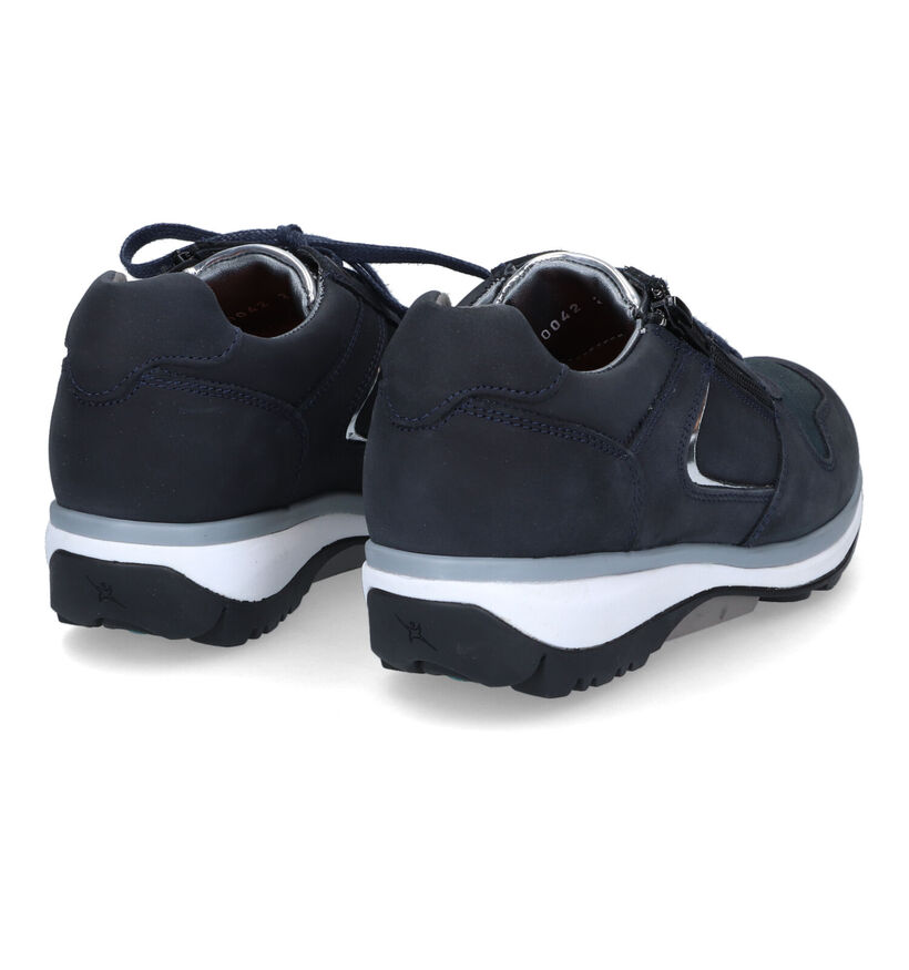 Xsensible Jetsey Blauwe Veterschoenen in nubuck (316730)
