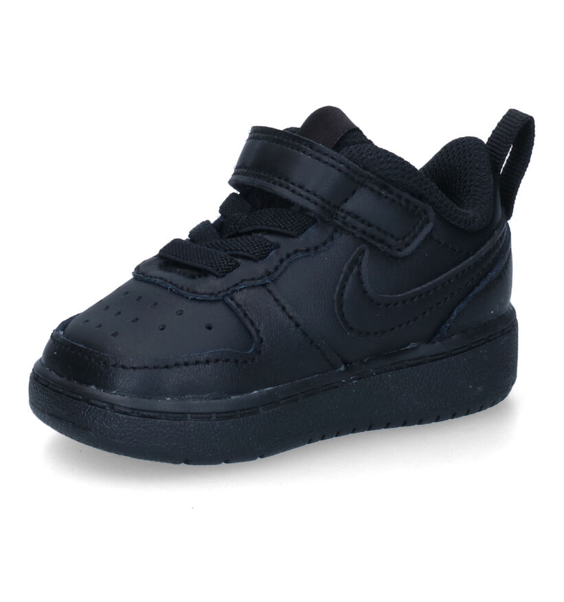 Nike Court Borough Baskets en Noir pour garçons, filles (302142)