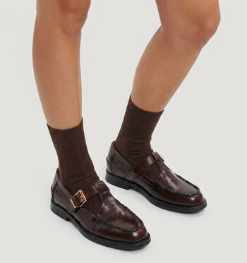 Tamaris Chaussures plates Noir/Marron