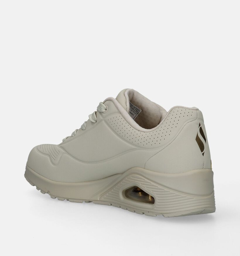 Skechers Uno Golden Heart Baskets en Beige pour femmes (345156)