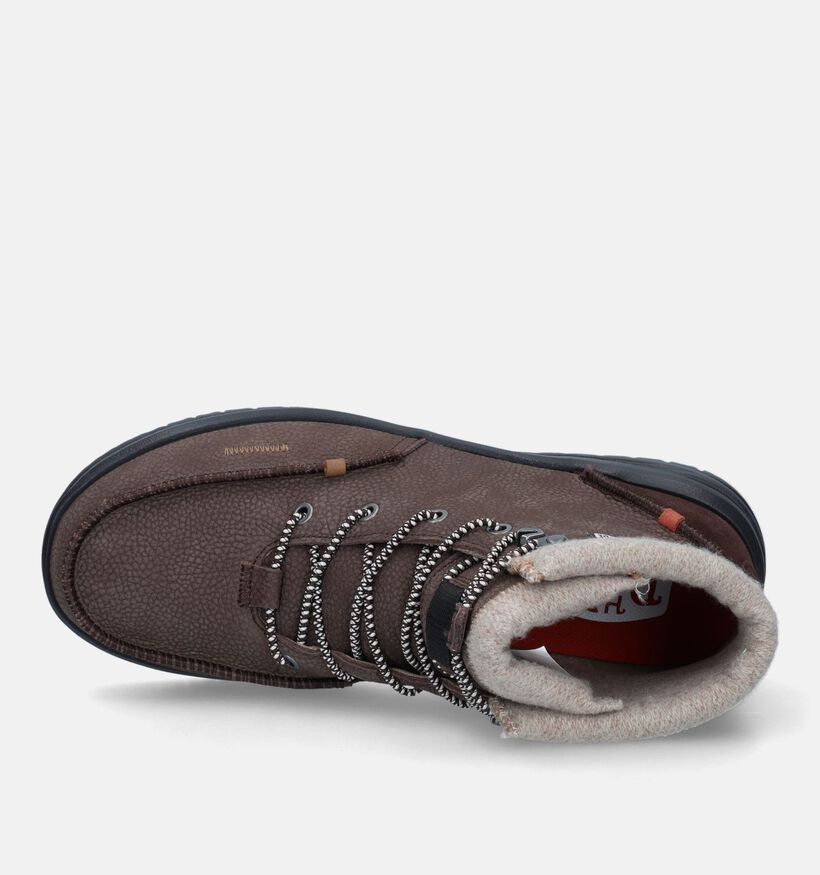 HEYDUDE Bradlet Bruine Boots voor heren (330192) - geschikt voor steunzolen