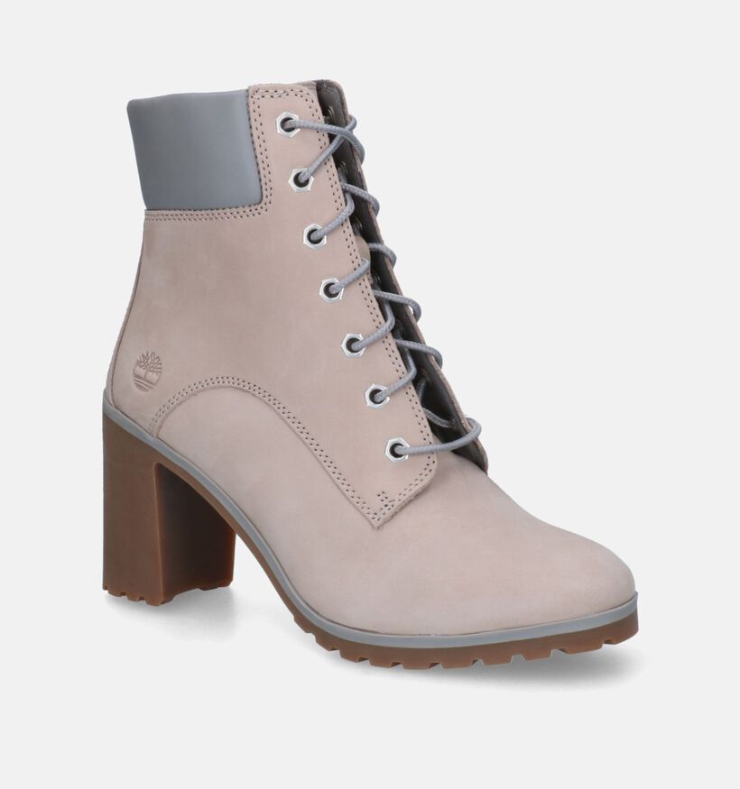 Timberland Allington 6IN Taupe Enkellaarzen voor dames (313454)