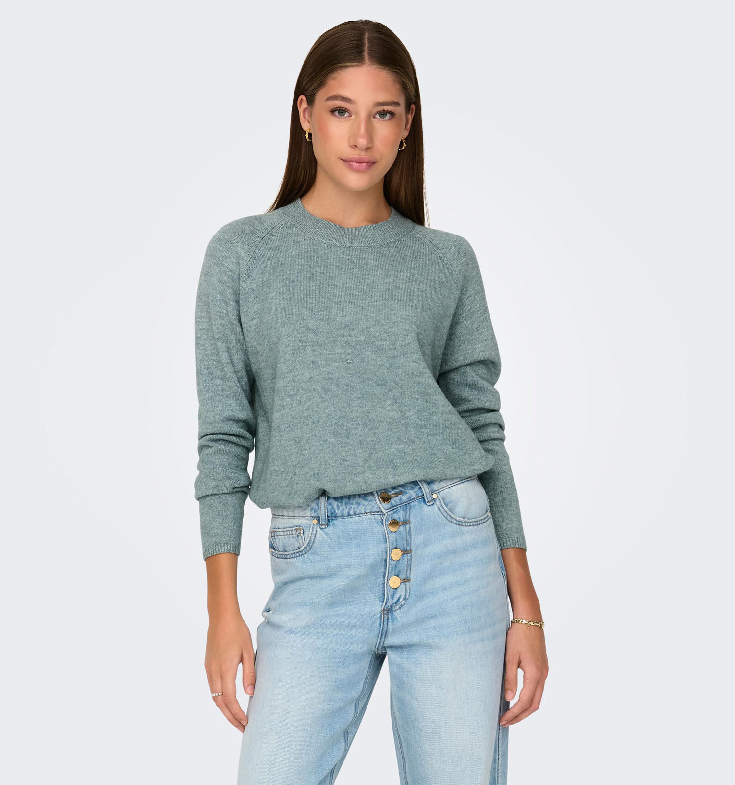 Grijze PROFUOMO Trui PULLOVER CREW NECK