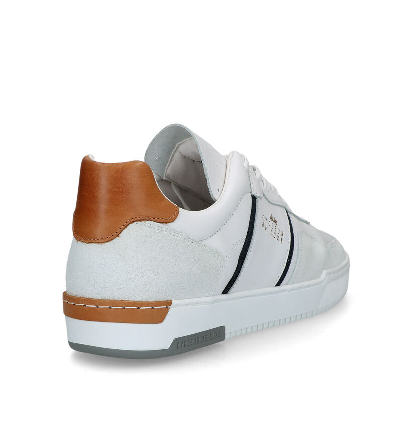 Cycleur de Luxe Velodrome Chaussures à Lacets en Blanc pour hommes (323084) - pour semelles orthopédiques