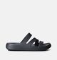 Crocs Getaway Strappy Zwarte Slippers voor dames (356294)