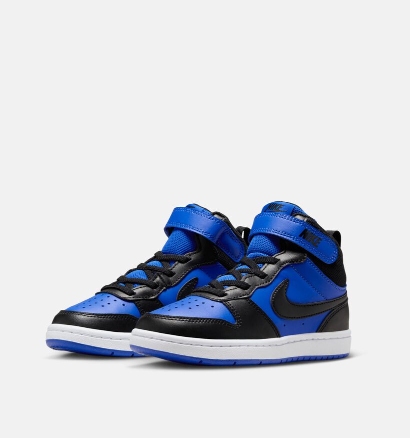 Nike Court Borough Mid 2 Baskets en Bleu pour filles, garçons (359810)