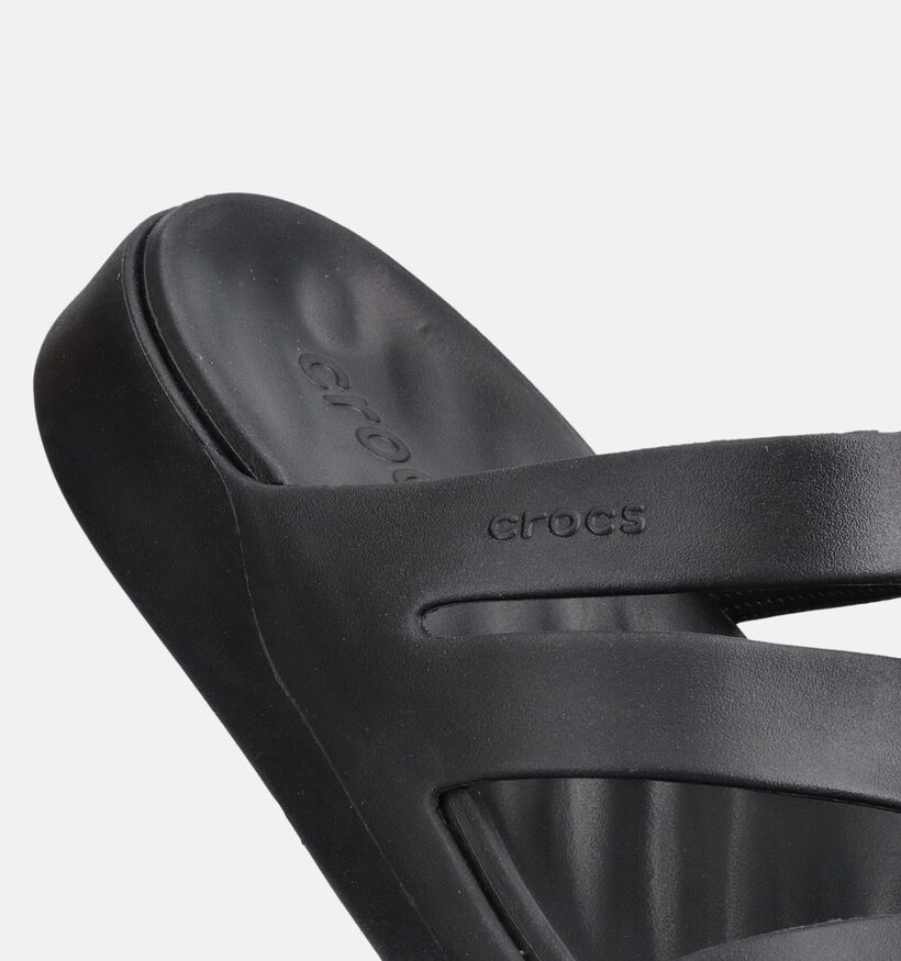 Crocs Getaway Strappy Zwarte Slippers voor dames (369981)