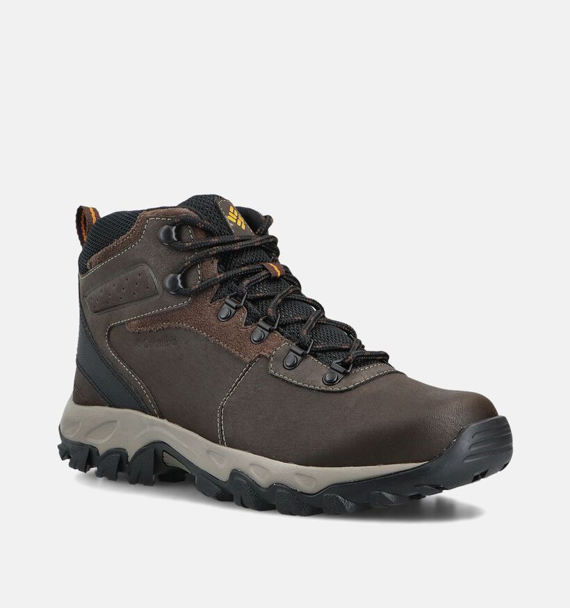 Columbia Newton Ridge Plus II Waterproof Chaussures de randonnée en Marron pour hommes (359519) - pour semelles orthopédiques